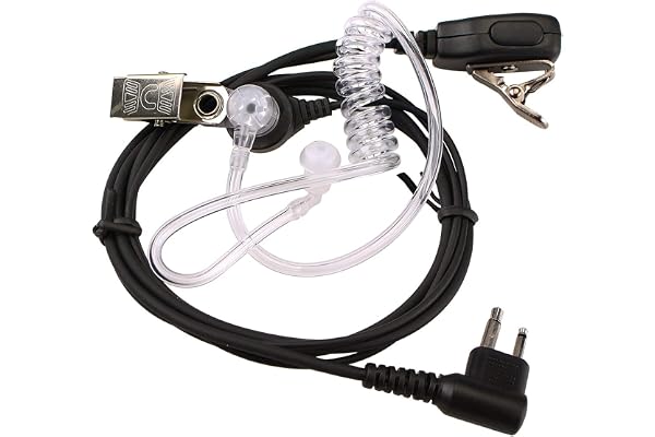 Retevis Oreillette Talkie Walkie 2 Broches Casque Écouteur Compatible avec Motorola CP040 DP1400 GP68 GP88 GP2000 GP300 CT150 Pro1150 XTN446 SP10 SP21 HYT TC-500 TC-600 Talkies Walkies