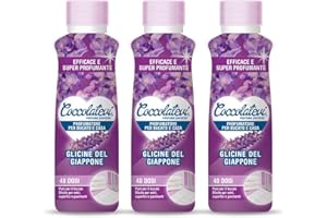 COCCOLATEVI Profumatore Bucato, Essenza Bucato da Utilizzare come Profumatore Bucato Lavatrice e Asciugatrice, Profumatore Casa o Detergente Pavimento (300 ml (Confezione da 3), Glicine del Giappone)
