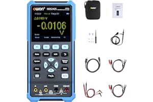 OWON HDS272S 3 en 1 Mano Digital Osciloscopio Forma de onda Generador Multimetro 2 canales USB Tipo C 70 MHz 3.5 LCD Prueba Metro