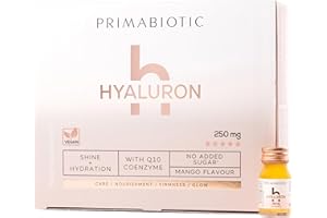 Hyaluronic Acid Liquid – Primabiotic Hyaluron 250 mg | 30 Shots of 30 ml (900 ml) | Premium Drink Supplement for Beauty & Skin | Vegan, Gluten-Free & Lactose-Free