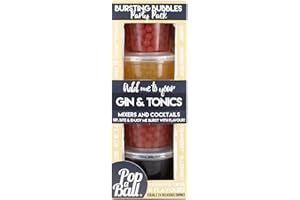 Popaball Bursting Bubbles For Gin Party Pack 4 x 125 grams | Prosecco, Gin, Mocktail & Cocktail Making Gifts | Gift Set Ideas For Her, Hampers & Hen Parties