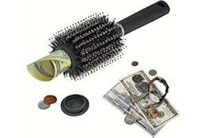 NINFEIQI Diversion Safe Hair Brush with Hidden Storage Stash Safe to Hide Money Jewelry or Valuables at Home, Festivals, Car, Travel etc
