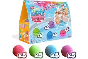 ZIMPLI - 20 x badbomber, skapa ett glittrande badäventyr, en bubbelbad presentförpackning, festfavörer, fyllning för babypresentpåsar