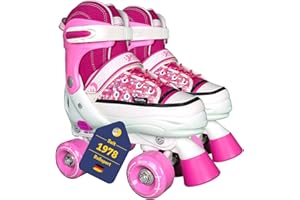 ‎B BEST SPORTING Best Sporting Rollschuhe Kinder Mädchen I Inline Skates Kinder größenverstellbar I Inliner für Kinder mit Bremse I Rollerskates Schuhe Kinder I Inliner mit 4 Rollen I