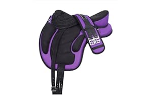WILD RACE Freemax Sattel Baumloser Sattel/Treeless Saddle Freemax Saddle (15", (Purple)