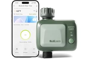 SOGUYI WiFi Water Timer for Garden Hose, Smart Sprinkler Timer Hose Timer WiFi Irrigation Controller, Wireless Watering System Valve, APP Remote Control, Weather-Based Automatic Rain Delay, 1 Outlets