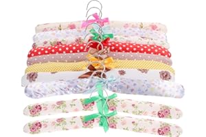 Alipis 10 Grucce Floreali Senza Urti Grucce Per Maglioni Grucce Imbottite In Tessuto Grucce In Schiuma Grucce Per Abiti Sposa Per Cappotti Camicetta Maglioni Abiti Sposa (Motivo