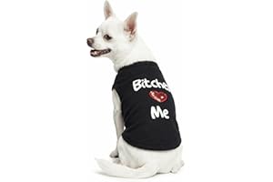 DROOLINGDOG Small Dog Shirts Puppy T Shirt Dogs Clothes Boy Puppy Tee Shirt for Boys Dog Tshirt, Large, Black