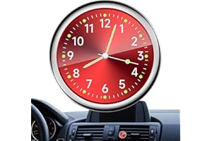 ZASDVN vehículo salpicadero Dashboard reloj coche Air Vent salpicadero reloj | reloj de cuarzo para coche, pequeño reloj analógico luminoso, reloj analógico de cuarzo, pequeño reloj analógico