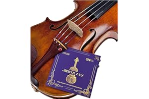 YWYLL Violin Strings Full Set, Violin Strings Replacement,Long-Lasting Durability & Rich Tone - Handcrafted with Premium Materials- For All Levels (3/4 SIZE)