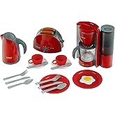 Theo Klein 9564 Bosch Breakfast Set I Kitchen Set Consisting of Toaster, Coffee Machine, Kettle and Much More I Packaging Dim