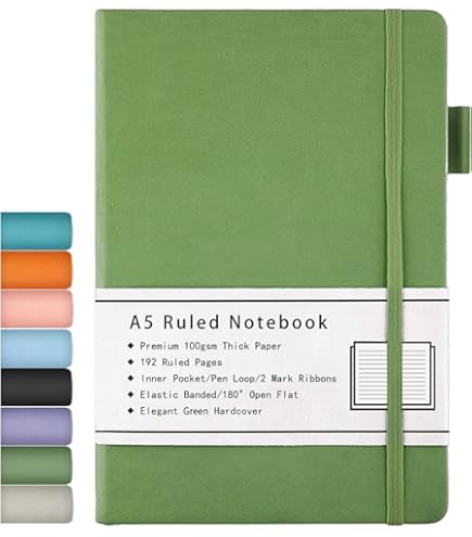 Lonely Oak Notizbuch A5 Liniert - Premium Hardcover Journal 160 Seiten