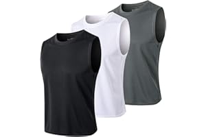 MEETYOO Tank Top Herren, Achselshirts Sport Ärmelloses Shirt Unterhemd Fitness Sleeveless Tshirt für Running Jogging Gym