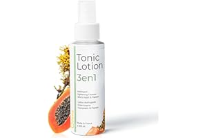 Oïléna - Lotion Tonique Visage et Yeux 200ml | Soin Astringent, Éclaircissant à l'Hamamélis, Papaye | Convient à Toutes Peaux | Eco-responsable | Lot de 1