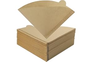 YOOSSO 200 Pezzi Filtri per Caffè, A Forma di V Filtri Caffe Americano Taglia 1 Carta Filtro Cono Caffè Accessori Caffè per Macchine da Caffè Caffettiera Tazza con Filtro (1-2 Tazze)