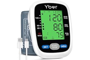 ARSIMAI Blood Pressure Monitors CE Approved UK,Large Cuff Blood Pressure Machine Medical BP Monitor Upper Arm BP Cuff for Home Use Heart Rate Hypertension Monitor, Cuff 22-44cm Large Backlit Screen Display