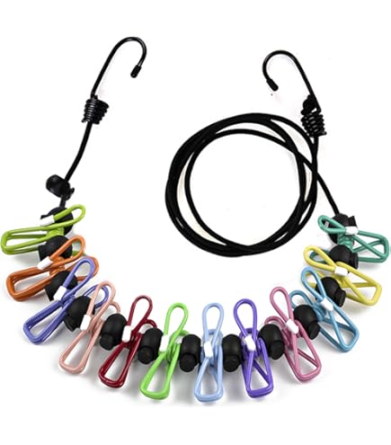 CTDMJ Corde à Linge Portable De 3 M - Pour Le Camping - Réfléchissante - Avec Ventouse - Forte Capacité