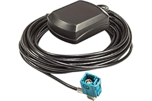 tomzz Audio 1100-003 GPS Antenne Fakra Stecker Innenmontage Magnet 5m Kabel kompatibel mit Audi Mercedes VW Blaupunkt Zenec MFD2 MFD3 RNS300 RNS310 RNS510