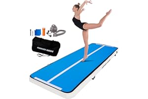 ‎AIRTRACK NORDIC AirTrack Nordic Home Special Edition Air Track Matte 3m/4m/5m/6m/7m/8m mit Luftpumpe, Turnmatte Aufblasbar für Gymnastik, Yoga, Langlebig & Einfach zu Transportiere Air Tracking Gymnastikmatte Zuhause