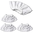 Microfibra per scopa a vapore, accessori per l'ugello, set di panni in spugna, rivestimento in spugna di cotone compatibile c
