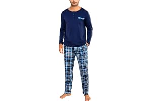 Irdcomps pyjamas herr lång pyjamas bomull tvådelad nattkläder set män vinter rund hals med bröstficka