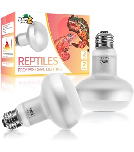 50W Terrarium Lampe Reptilien Wärmelampe Basking Spot, 2 Stück E27