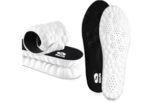 SULPO SPORT Ortopedyczne wkładki do butów - Wkładki do butów roboczych, sportowych oraz do codziennego użytku - Oddychające i ultralekkie wkładki amortyzujące wstrząsy - 43-44 / XL - Czarne