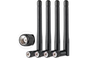 Vecys 4PCS Dubbla Band WiFi Antenn 2.4GHz 5GHz 5.8GHz Antenn 1.5dBi MIMO RP-SMA Hane Antenn för WiFi Router Trådlöst LAN-Kort