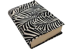 ANVAL Funda para libro, Ajustable - Protección para libros, Impermeable, Adaptable a cualquier grosor, Tapa de libro estampada - 3 tamaños diferentes - Funda libro papel - tela (Tapiz1, XL)