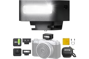 Zeniko ZF08 Blitz für Kamera mit Blitzhöhenverstärker, GN16, CCT 6500K ± 200K, Universal-Blitzschuh-Halterung, 3S Schnelles Recycling, volle Power-Kamera-Blitze für Sony/Canon/Nikon/Panasonic/Olympus
