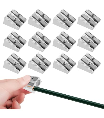Lot De 8 Mini Taille-Crayons En Métal - Pour Crayons, Crayons De Couleur