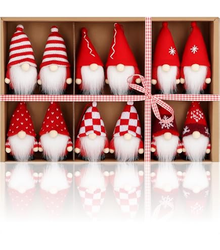 12 Pezzi Omino Pan di Zenzero Natale Decorazioni Albero di Natale