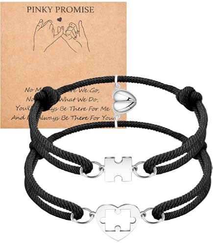 Set di braccialetti dell'amicizia con filo rosso, braccialetti abbinati, regalo per la migliore amica, braccialetto con filo di protezione della Kabbalah, braccialetto Love Fate Bff - Italia