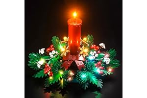 BRICKBLING Led Light Set Compatible with Lego Christmas Table Decoration (No Model), Decoration Lighting Set for 40743 Christmas Table Decoration Creative Toys