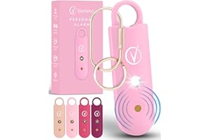 Vantamo Allarme Personale Antiaggressione per Autodifesa Donna Con Doppio 130dB Altoparlante, Kit Autodifesa Femminile Con Luce Luminosa Stroboscopica e Indicatore Di Carica Della Batteria