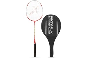 Vector X Badminton Racket for Men & Boys | Material: Aluminium | Best for Professional Athletes Training and Competition, Playing Outdoor, Backyards
