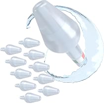 Littles'Care Kit Nasale Bebè P'tit Naso - 4 Siringhe Nasali Con Punta Morbida, 2 Salviettine Cotone Bambù Lavabili, Sacchetto In Tessuto, Igiene Neonatale Ecologica