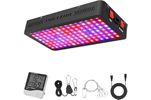 Phlizon 1200W LED Grow Light Full Spectrum Daisy Chain Plants Light Double Switch Grow Led pour plantes d'intérieur Veg and Flower-1200W
