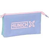 Safta MUNICH MELLOW &ndash; Triple Pencil Case, Children's Pencil Case, Ideal for School Age Children, Comfortable and Versatile, Q