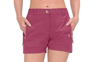 Little Donkey Andy Pantalones cortos ligeros y elásticos de secado rápido para mujer, de 3.5 pulgadas, para correr, senderismo, golf