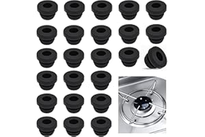 Fitbitop 24 Stück Topfträgergummis, Gummifüße, Rostgummifüße, für Topfstützen mit 5mm Stäben von Dometic, Smev und Thetford Wohnmobilöfen Zubehör