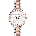 Michael Kors Stainless Steel Pyper Analog White Dial Women Watch-Mk4667, Multi-Color Band