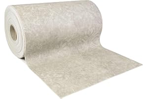 Giuri Tessuti - TAPPETO Runner in VINILE - Passatoia Antiscivolo e Antimacchia per Cucina Bagno - Largo 50 cm (Al Metro, Venice Light Grey)