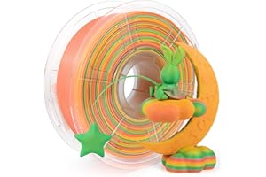 IEMAI Filamento PLA 1.75mm 1Kg, Alta Velocidad PLA Arco Iris, Filamento Impresora 3D, Precisión Dimensional +/- 0.02mm