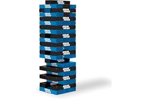 Wild Sports NFL Pro Football Tabletop Stackers Block Game for NFL Football Fan, Dorm Game, Rec Room, Tailgate