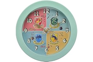 Widdop and Co Harry Potter Hogwarts-Wappen-Wanduhr, 23 cm.