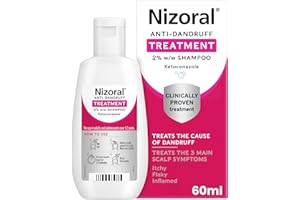 Nizoral Anti-Dandruff Treatment Shampoo, Treats and Prevents Dandruff, Clinically Proven to Control Itchy & Flaky Scalps, Contains Ketoconazole, 1 x 60ml