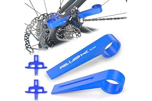 Exbrith Attrezzo per Pistoni di Pinze per Biciclette, Strumento Pistone Freno Idraulico Bicicletta, Pressa a Pistone per Bici, Con 2 Distanziale Freno a Disco, per Mountain Bike e Bici da Strada (Blu)