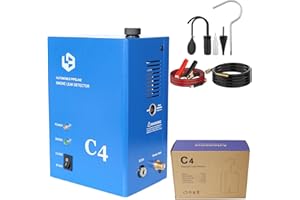 LENGSUAA Automotive Smoke Machine Leak Detector Kit, EVAP Vacuum Smoke Diagnostic Tester Pipeline Fuel Leakage Detector for All DC 12V Cars, Motorcycles, Boat, Light Trucks