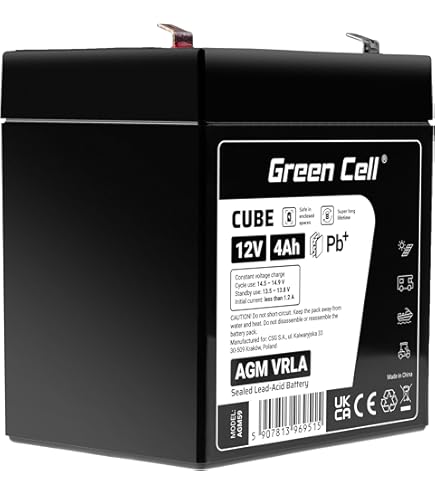 Batterie Pour FIAMM Type Fg20451 De Rechange Net® Batterie Au Plomb – 12 V 4,5 Ah, 12 V, Plomb-acide